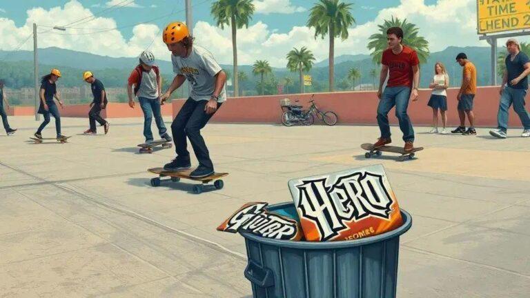 Controvérsias sobre piada de Guitar Hero em Tony Hawk’s Pro Skater 3+4