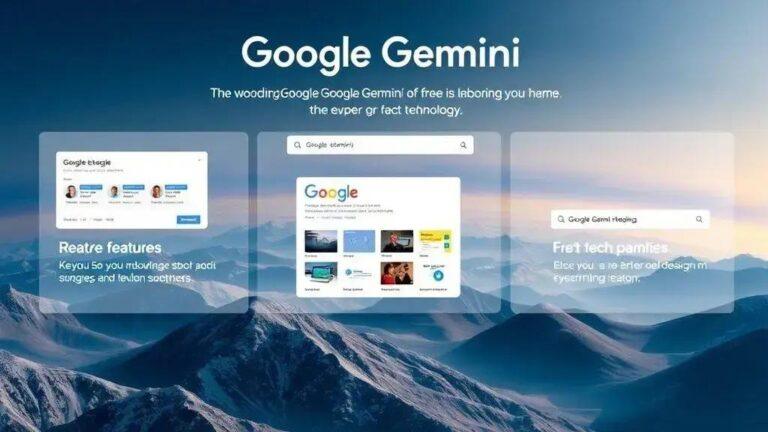 Descubra os recursos gratuitos disponíveis no Google Gemini