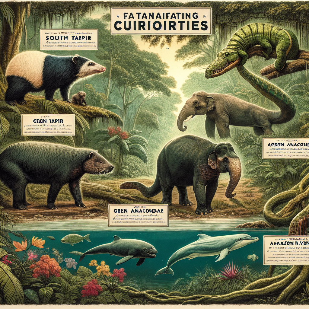 animais do Amazonas illustration for 15 Curiosidades Fascinantes sobre os Animais da Amaz&ocirc;nia